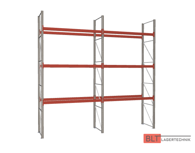 ca. 5,70 lfm, H: 550cm, Fachlast: 1800 kg, Palettenregale, Schwerlastregale, Hochregale, Industrieregale, Regale sofort ab Lager